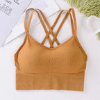 Sexy Women Tops bra Breathable Soft Fitness Beauty Solid Color Bra