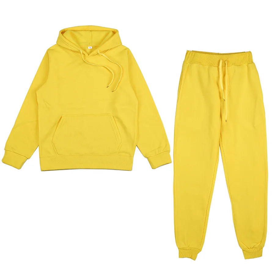 Women's Hooded Sweatshirt And Pants