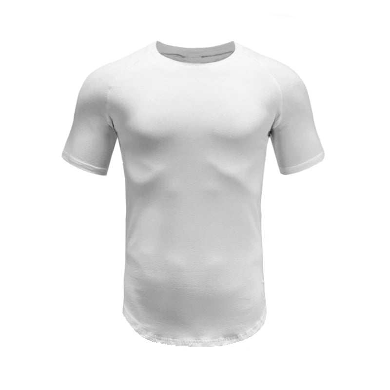 Mens Slim Fit Sports Short Sleeve T-shirt