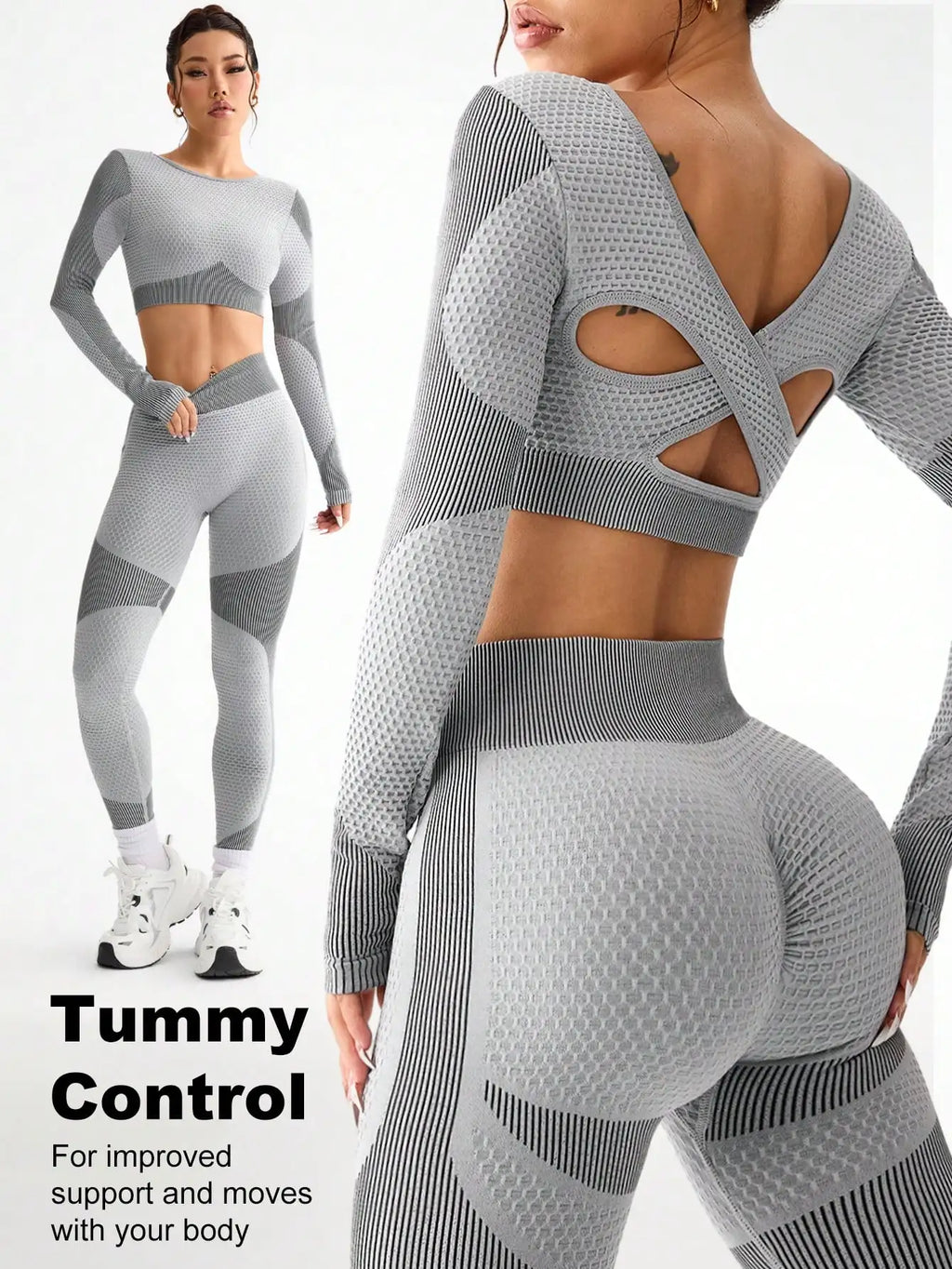Seamless Breathable Yoga Running Set