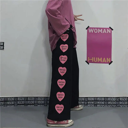 Japanese Oversize Graphic Wide Sweatpants