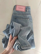 Women Wide Leg Baggy Jeans Long Skater Trousers
