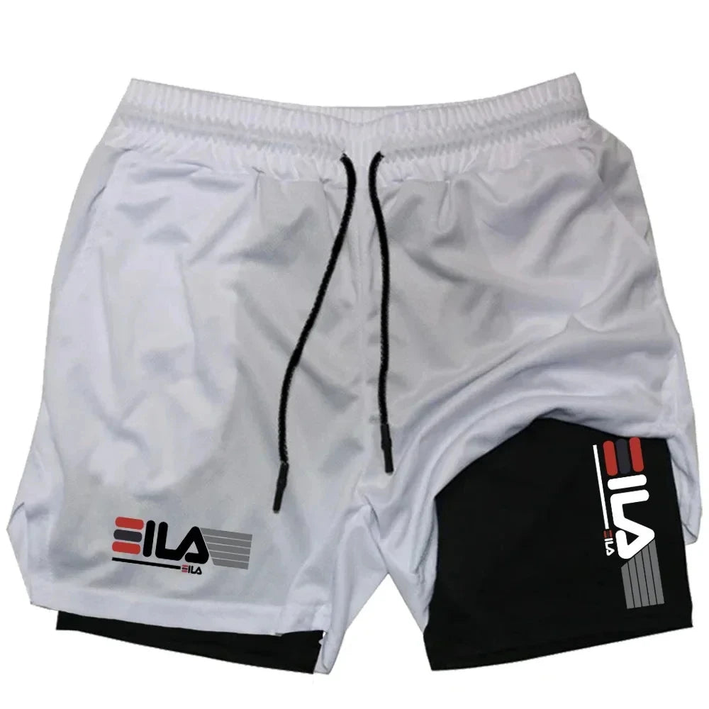 Men's Two-in-one Sports Shorts Summer Running Sportswear