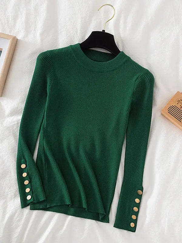 2025 sweater pullovers khaki casual autumn winter