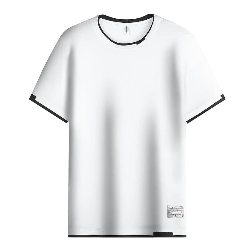 Casual T-shirt For Men Pure Cotton Breathable Fashion Short Sleeve