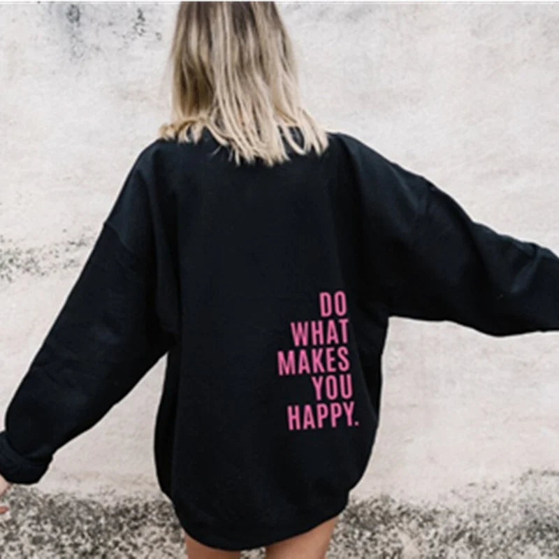Printing Sweatshirt Fashion Women Street Pullover Warm Soft Hoodies Clothing