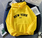 Sweatshirts for Women New York Letter Casual Loose Fleece Tops