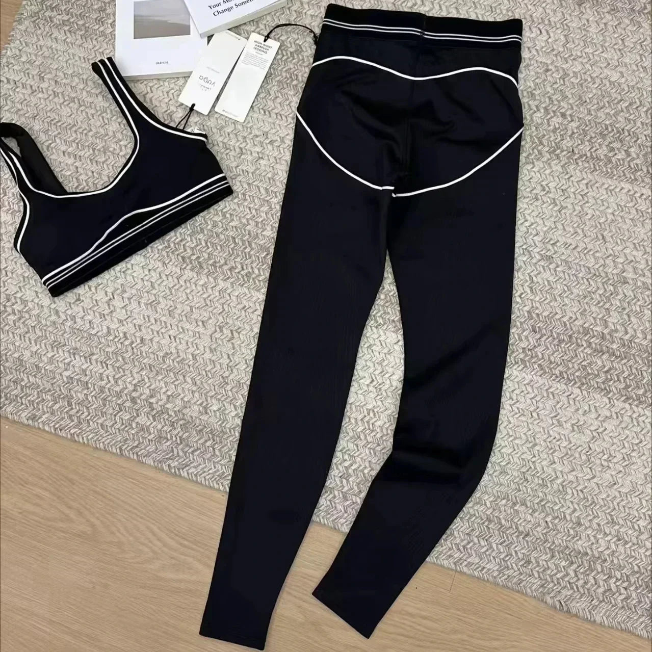 Sport Bra for Women Slimming Elastic Fitness Running Set