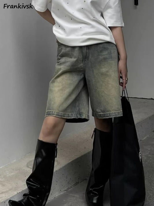 Denim Shorts Women  High Waist Clothing New