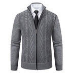 New warm casual men's knitted sweater coat