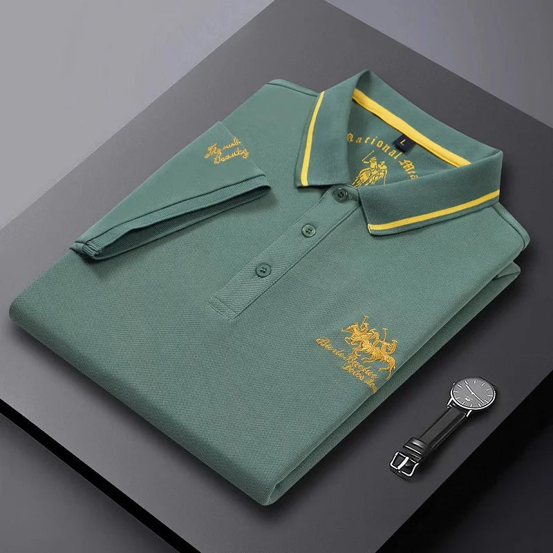 Polo Shirts Short Sleeve Shirt Luxury Top Casual Lightweight