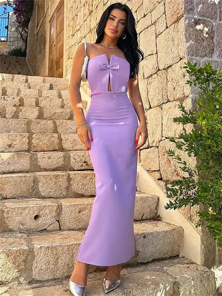 Long Dress For Women Backless Clothes