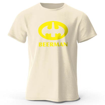Men's Beer Man Printed T-Shirt 100% Cotton  Tops