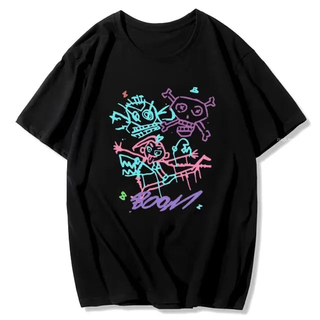 Women Men Grunge Aesthetic Short Sleeve High Quality Cotton Streetwear t-shirts