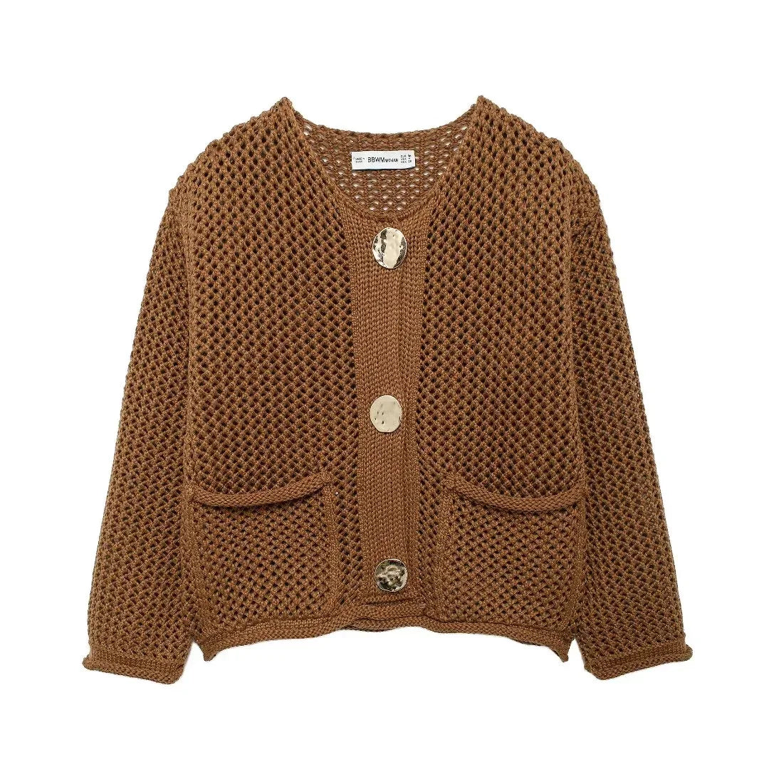 Cardigans For Women Casual Button Long Sleeve Female Sweater