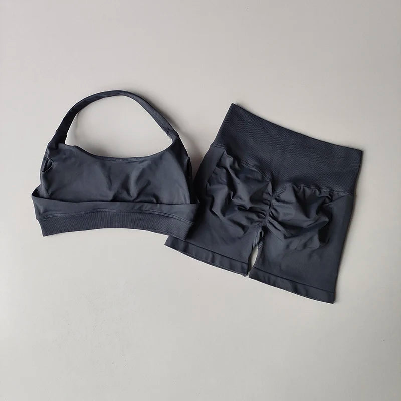 Women's Sports Bras Shorts set