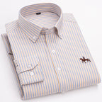 Mens Leisure Embroidered Horse Shirts Streetwear