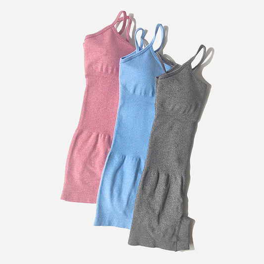 Yoga Set Women Fitness Sports Bra Workout Jump Suits Sportswear