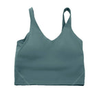 Sports yoga bra with a gathered U-back