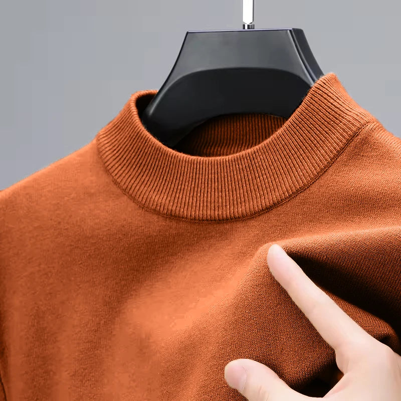 Cold-Season Mock Neck Pullover
