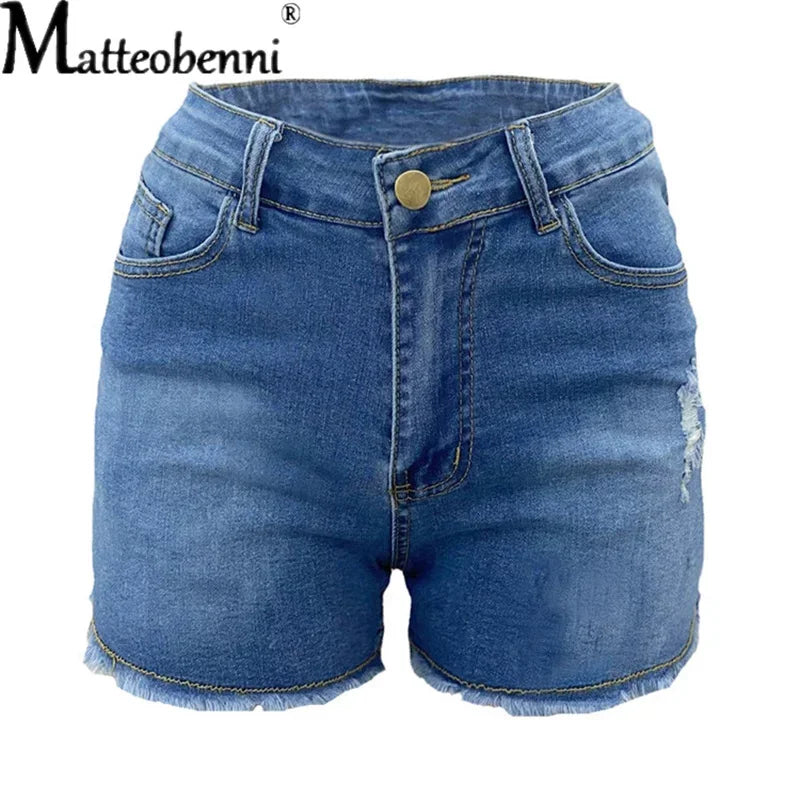 New High Waist Skinny Hips Stretch Leg Length Tight Hips Jeans