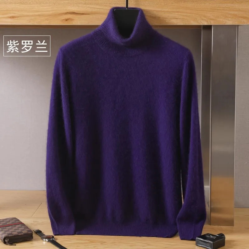 Men's Sweater High Winter New Tops Long Sleeve High-End Jumpers