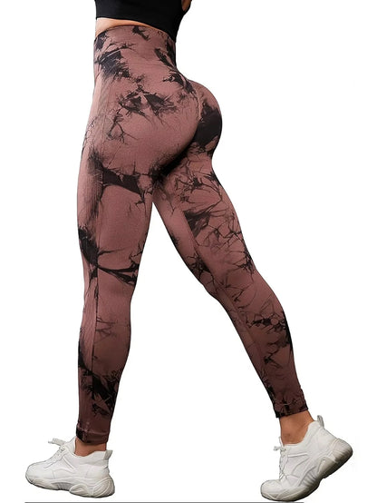 Gym Leggings Tie-Dye Yoga Pants Women's