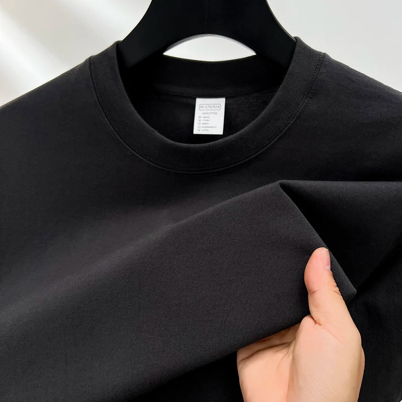 summer high-end brand men's short sleeve round neck fashionable style