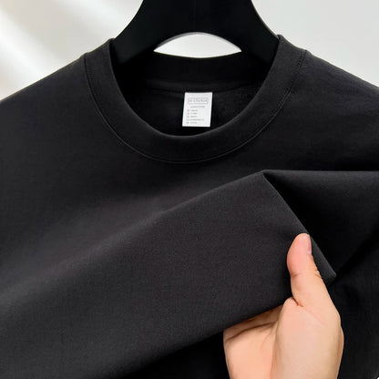 summer high-end brand men's short sleeve round neck fashionable style