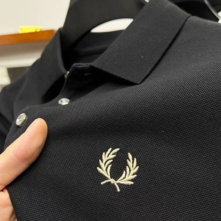 2025 New Men's Leisure POLO Shirt High Quality sleeved Shirt