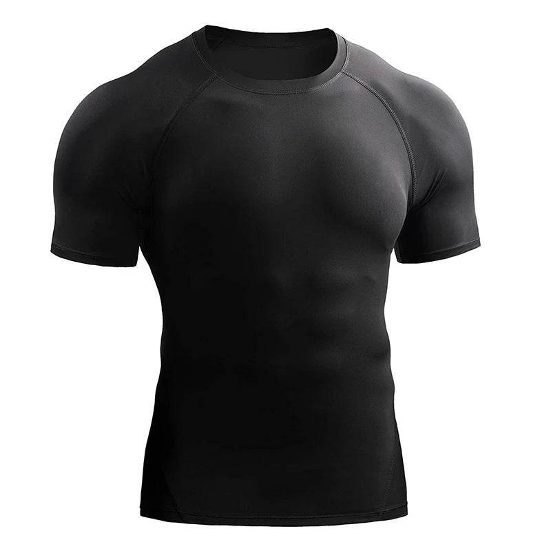 T Shirt Men Summer Sportswear Running Athletic Gym Workout Shirts