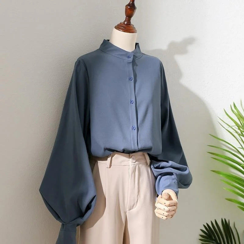 Woman Spring Autumn Style Blouses Shirt Lady Long Sleeve