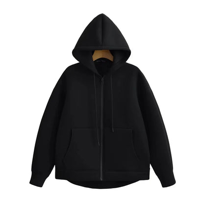 New Women's Zipper Hoodie Outerwear Top