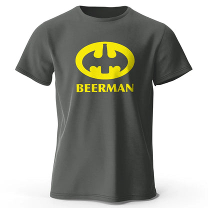 Men's Beer Man Printed T-Shirt 100% Cotton  Tops