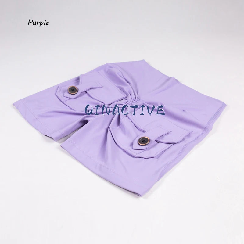 Yoga Shorts for Women Pocket Scrunched Butt Gym Leggings