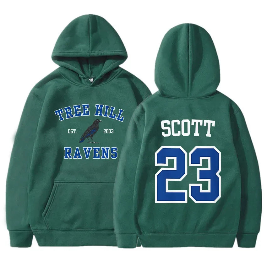 Women Hoodies T with Pocket Keith Scott