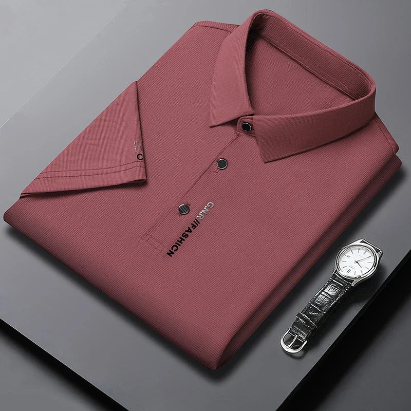 Men's Short Sleeve Solid Color Polo Shirt Top New Arrivals