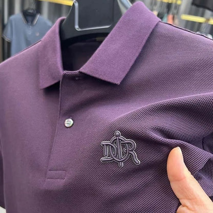 cotton high-end breathable short sleeve POLO shirt men
