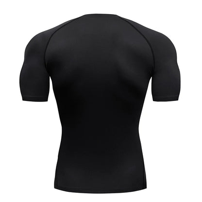 Men Short Running T Shirt Gym Sports Top Quick Dry Clothing