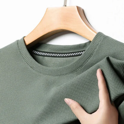 New Summer Round Neck Short Sleeved T-shirt for Men's Short Sleeved Top