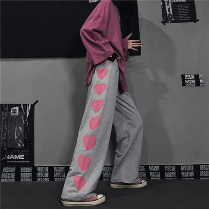 Japanese Oversize Graphic Wide Sweatpants