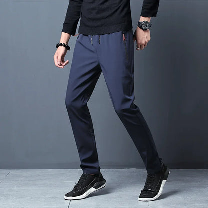 Men's Casual Pants Stretch Slim Fit Elastic Waist Jogger