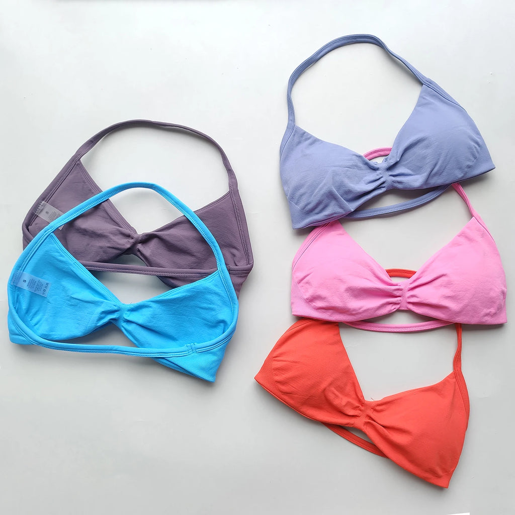 Sports Bra Strappy Backless Clothing