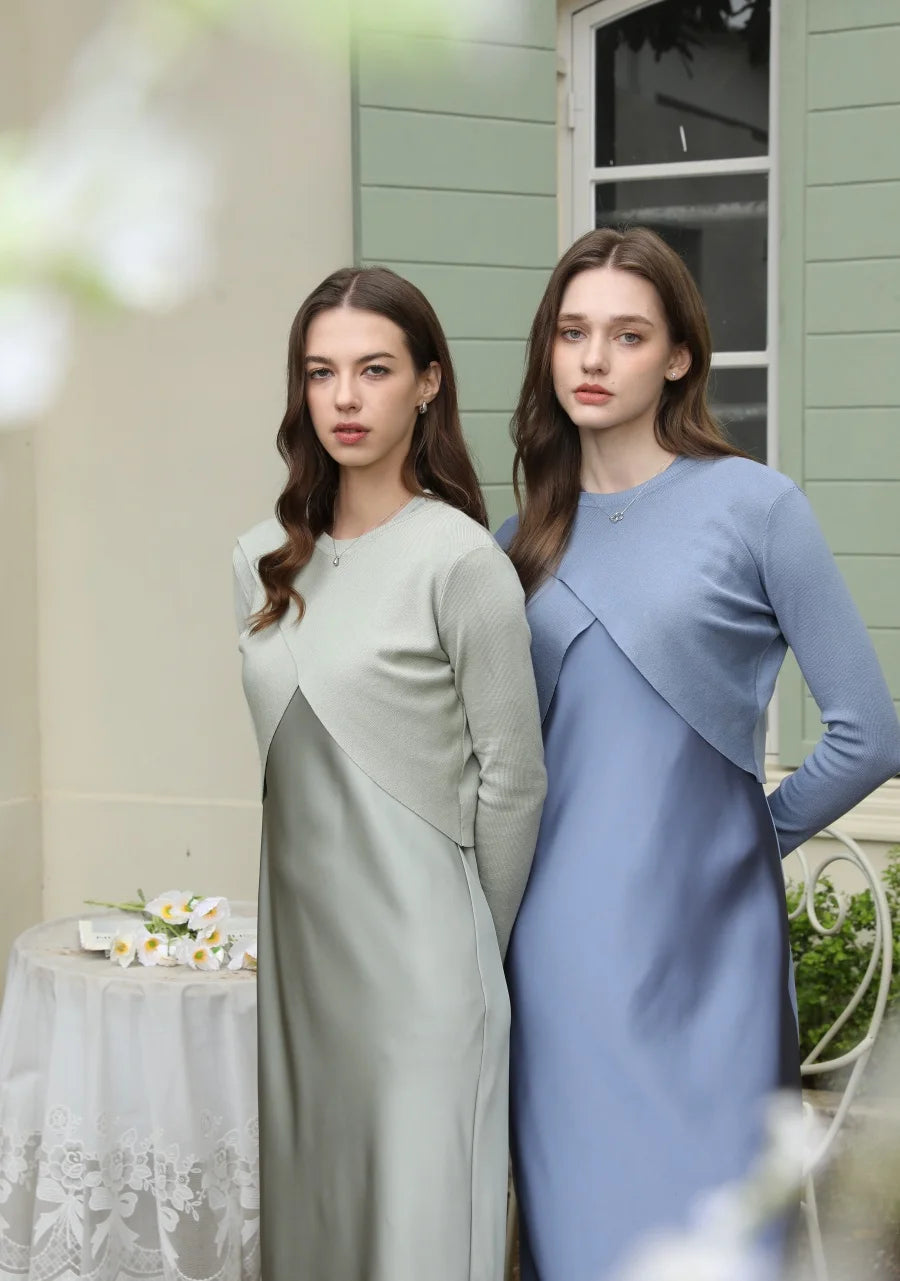 summer elegance satin dress woman clothes