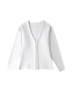 Women's Front Hook Fitted Knit Cardigan Sweater