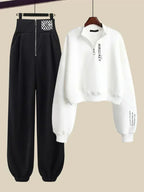 Women Casual Sport Pullover High Waist Jogger