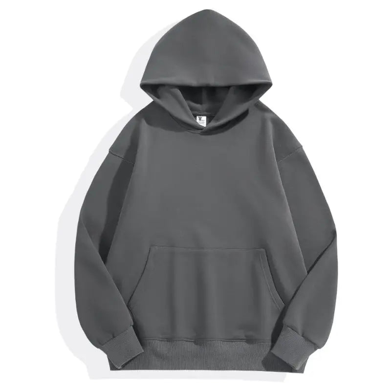 Men Thickened Tight Polar Fleece Pullover Hoodie