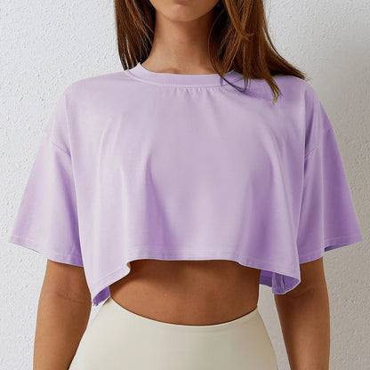 Women Short Sleeve Dance Running Clothes New Sport T-shirts
