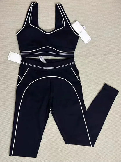 Sport Bra for Women Slimming Elastic Fitness Running Set