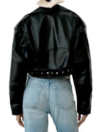 Leather Jacket High Street Motorcycle Coat